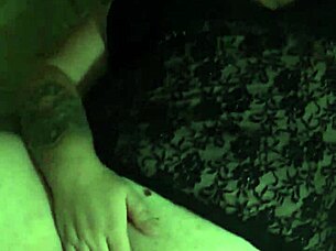Wife passionately fingers her pussy while masturbating intensely.