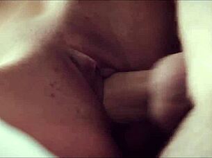 young brunette feels passion with big cock