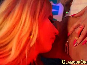 glam skanks get cumshot in shower orgy