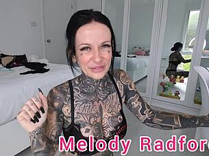 black and red lingerie try on haul closeup with melody radford