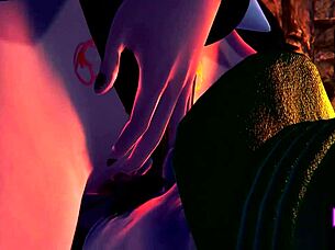 Luigi dates Bowser's wife in 3D creampie sex