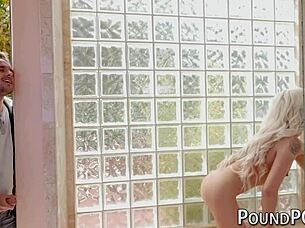 perfect petite babe sucks my stepbro's big cock before banging