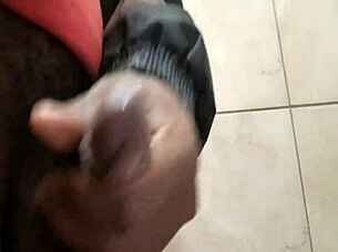 Masturbating in the public toilet before work!