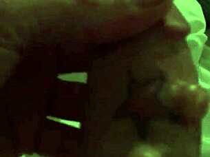 Fucking off with a tattooed milf and her monster cock.