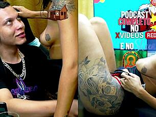 Ruan undresses Bia Hot and goes crazy for her naked in the studio