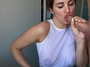 wet stepsis greedy sucks dick like a pornstar