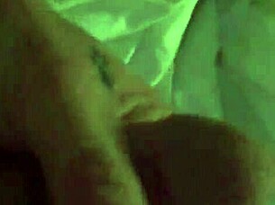 Fucking off with a tattooed milf and her monster cock.