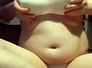 petite girl showing natural tits