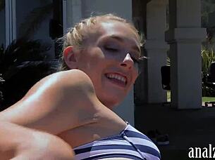 Girlfriend Anal Fucked Outdoors