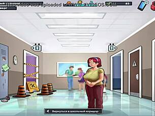 In summertime saga, babe performs deep throat 27