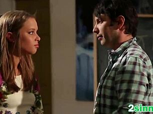 blonde teen 18+ sucks teacher cock riding reverse cowgirl