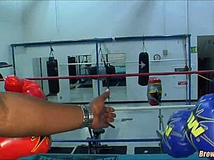 Big Black Workout Booty Gets Intense Pounding