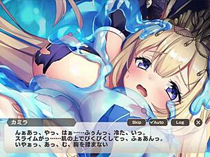 Feel The Intense Emotions In Monmusu Tdx With Priestess Kamira's Slime Torture.