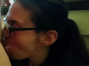 Kristine Boag Gives An Amazing Blowjob With Glasses On In Homemade Amateur Video!
