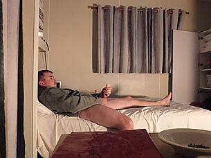 straight boyfriend caught sucking dildo