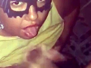 Chubby beauty enjoys milk before her day.