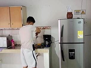 My neighbor's delicious ass gets eaten daily while her husband works.