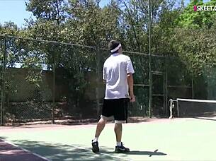 Redhead Tennis Player Boned By Her Coach