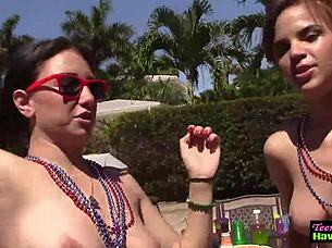 Teens Fuck Hard At Outdoor Party