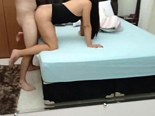 Pretty milf moans during anal and vaginal