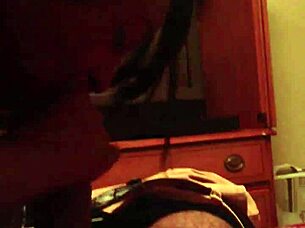 hoe sucks fat black dick in hotel room.