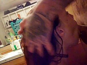 me and my girl deepthroating in the shower 😈