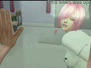 Cosplay Anime Hentai Cum Explosion In Game Style!