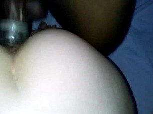 black dick pounds white ass doggy