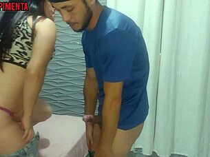 i caught my neighbor staring at my ass with his hard cock.