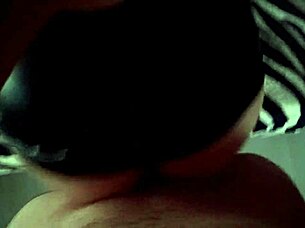 Skinny girl blowjob doggystyle with minileather skirt pov