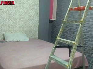 i caught my neighbor staring at my ass with his hard cock.