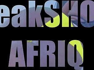 Intense Hardcore Threesome with Stunning Ebony in Doggy Style