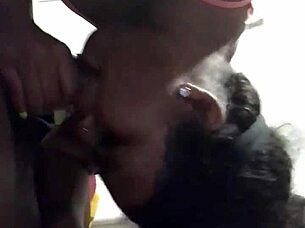 The Best Feeling In The World With Big Tits Blowjob Ebony Couple Black Cumshot.