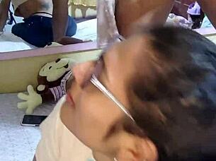 fanático de lucha libre cumplió su fetiche