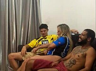 Soccer Night Gangbang At The Venturas Feat Ines Ventura & Samuka Ventura - 2021 Casal Ventura