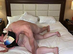 poppy cohen takes big cock doggystyle, her big ass bouncing hard