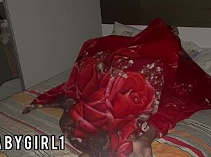 skinny tattooed crossdressing under blanket fuck