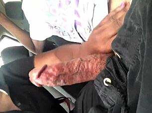 The BBC sucker eagerly sucks the monster cock.