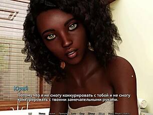 In sunshine love part 12, the ebony slut masturbates to orgasm