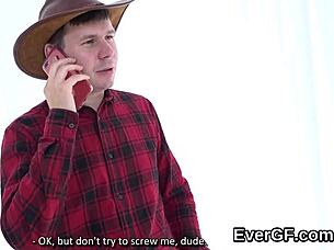 This poor guy allows his sexy friend to ride his girlfriend for dollars in hardcore group