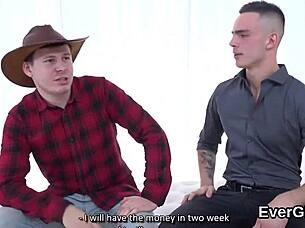 This poor guy allows his sexy friend to ride his girlfriend for dollars in hardcore group