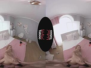 Virtual Taboo Handjob POV With Shaved Blonde 😏