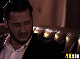 her grades bad so stepdad happy with ass