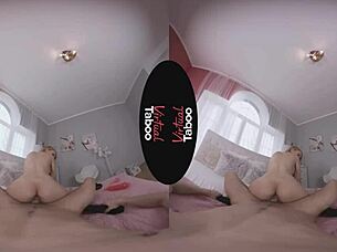 Virtual Taboo Handjob POV With Shaved Blonde 😏