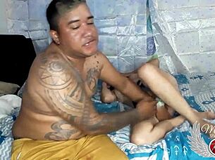 Do you want to see me have fun with my girlfriend? She sucks me and I use a dildo on her pussy before fucking