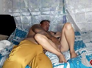 Do you want to see me have fun with my girlfriend? She sucks me and I use a dildo on her pussy before fucking