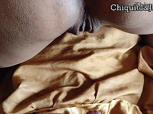 creampie cum inside doggy dripping cum from big ass teen 😩