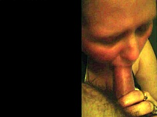 wife sucking husband's monster cock in pov while he watches wwe