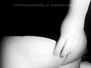 Thicc White Girl Flaunts Curvy Big Ass In Close Up Homemade