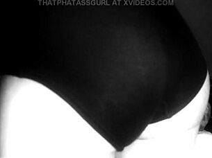 Thicc White Girl Flaunts Curvy Big Ass In Close Up Homemade